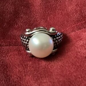 Sterling Silver and Pearl Ring….